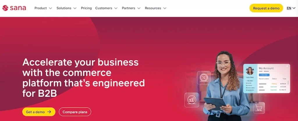 B2B ecommerce platform sana commerce by B2Bridge.io