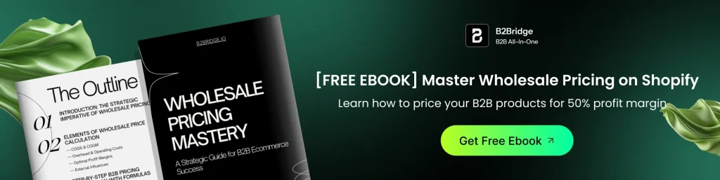 wholesale pricing ebook by b2bridge.io