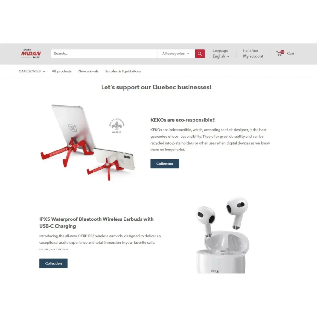 ventes midan with b2bridge.io