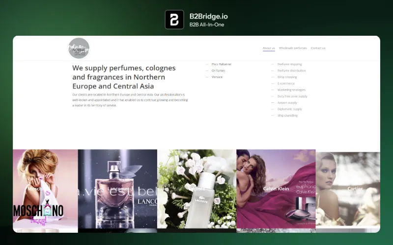 perfume wholesale europe by b2bridge.io