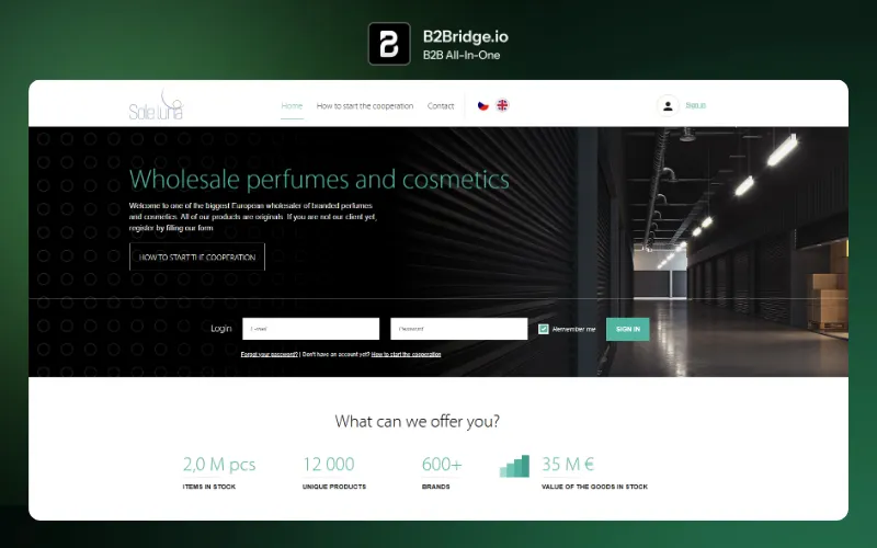 perfume wholesale europe by b2bridge.io