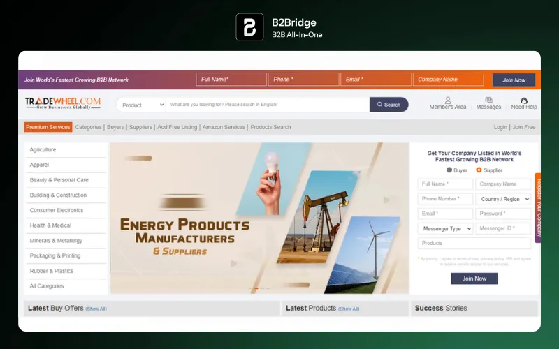 wholesale suppliers europe b2bridge.io