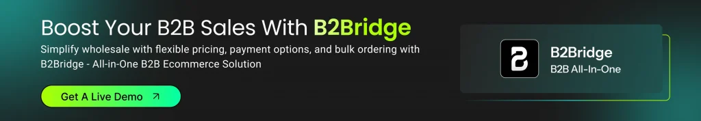 get a live demo with b2bridge.io