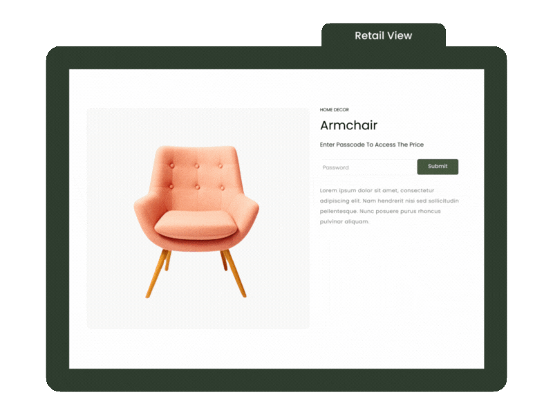 GIF-b2bridge feature page b2b lock-hide price product page-enter password