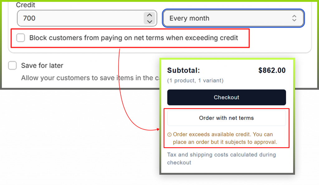 Credit limit