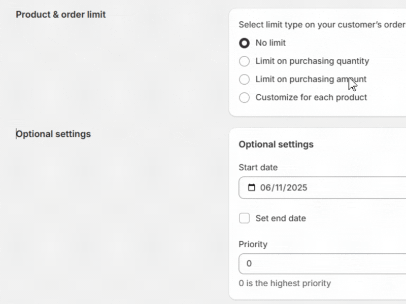 Product Quantity Increments b2ridge.io