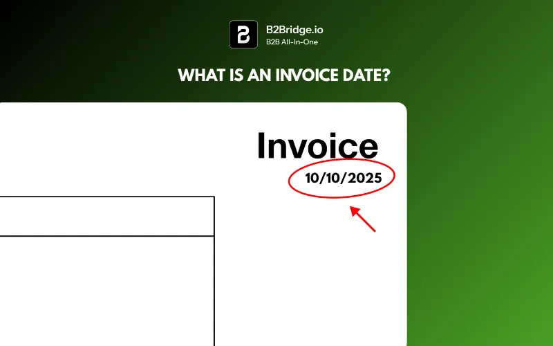 invoice date vs due date by b2bridge.io