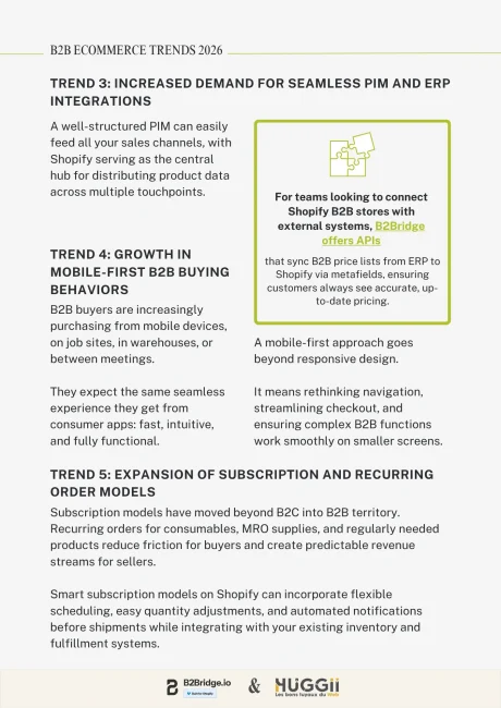 B2Bridge Ebook B2B Ecommerce Success - page 7