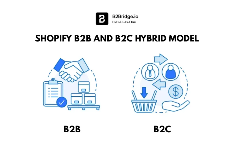shopify b2b and b2c hybrid by b2bridge.io
