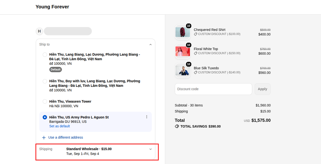 5. Test Checkout With A Real Company Location