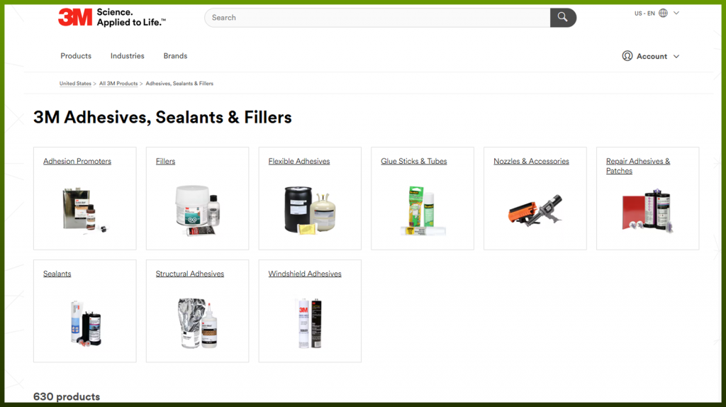 3M B2B ecommerce website