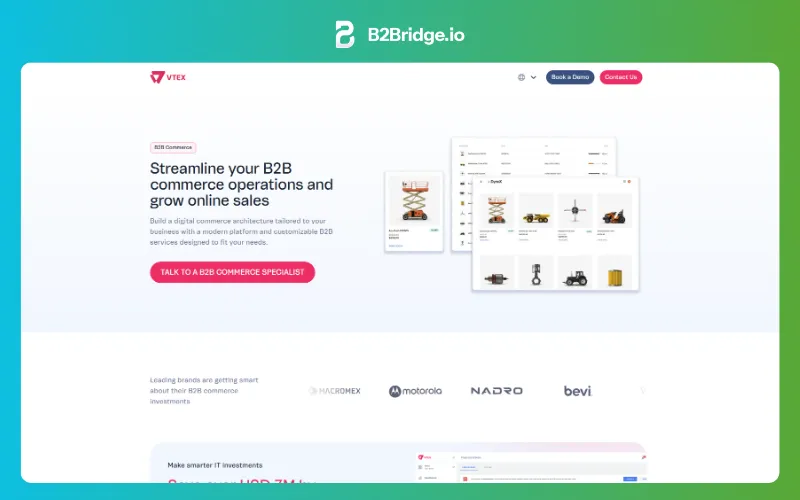 vtex b2b ecommerce website examples reviewed by b2bridge.io