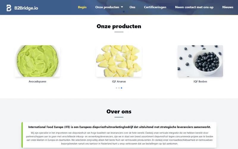review international-food europe wholesale distributors by b2bridge.io