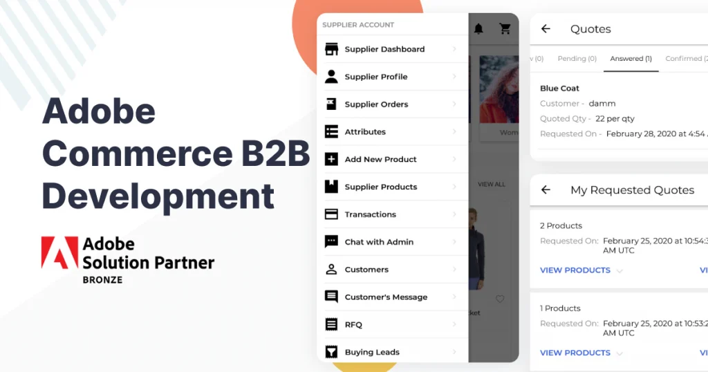 Adobe for B2B ecommerce