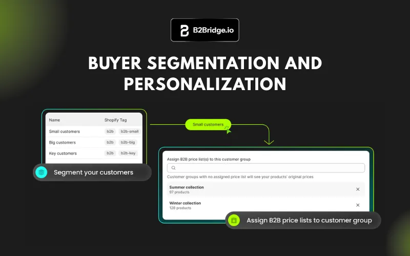 b2b ecommerce strategy buyer segmentation by b2bridge.io