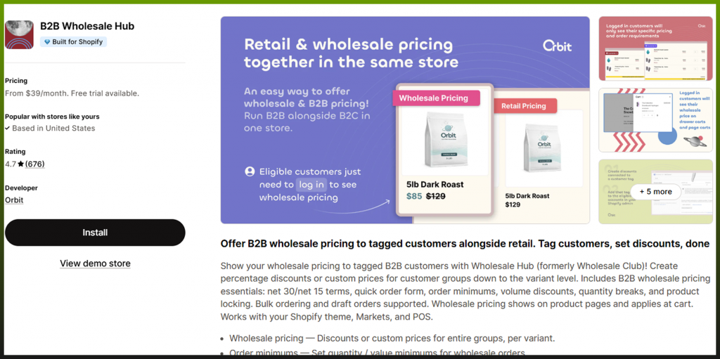 B2B Wholesale Hub
