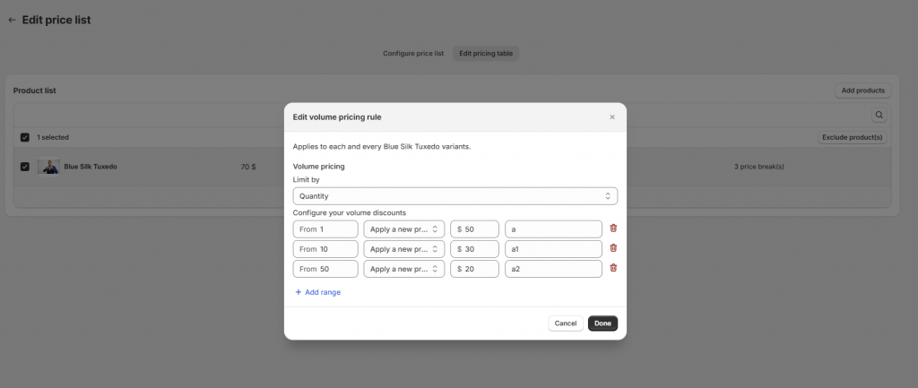Create custom pricing for B2B stores with B2Bridge