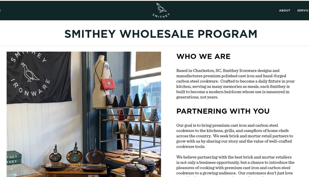 Smithey Ironware for curated retail partners