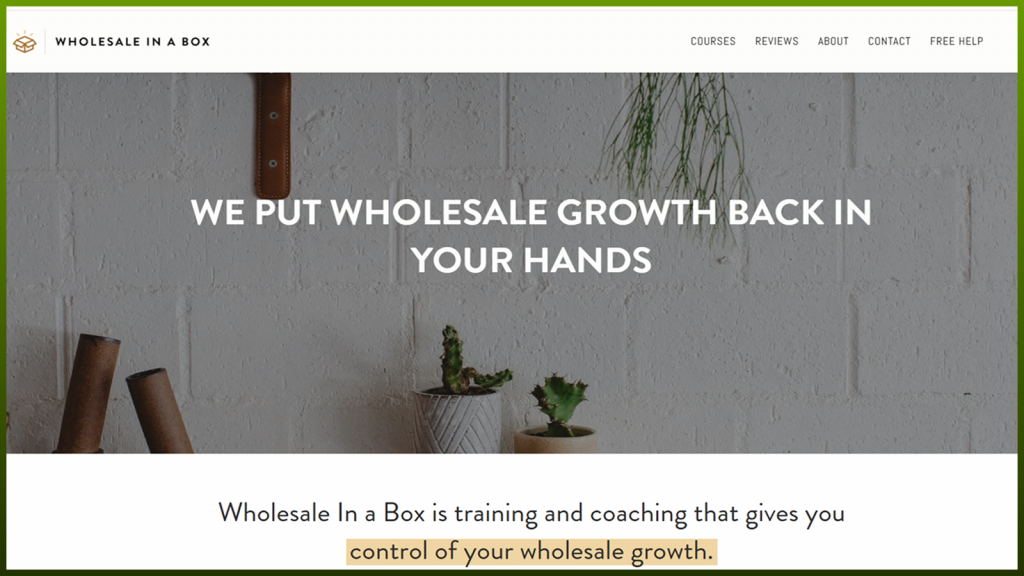 Wholesale in box