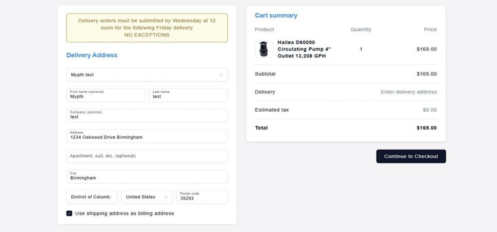 Payment on Delivery checkout option - Step 2
