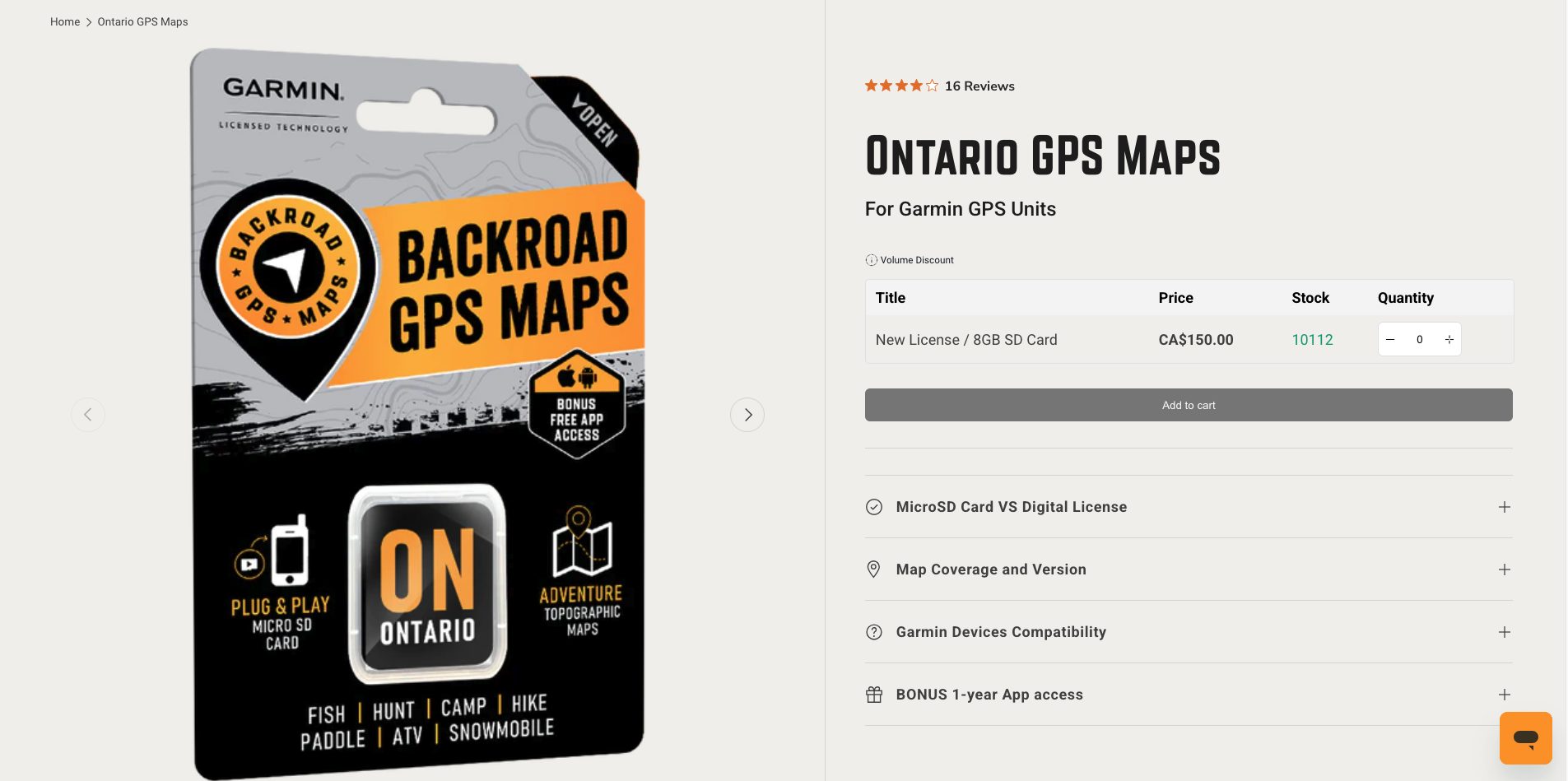 For 16 specific GPS products, Back Road Map Books wanted wholesale buyers to see only the approved 8GB variant.