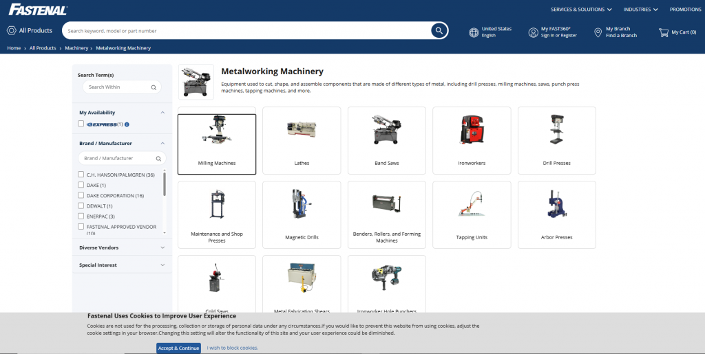 Fastenal for Vendor-Managed Inventory