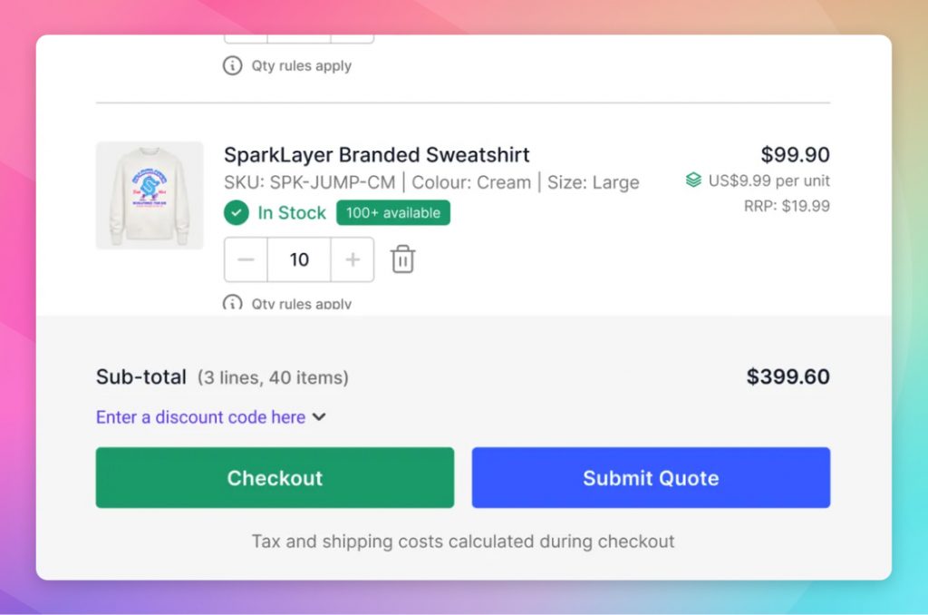Sparklayer RFQ
