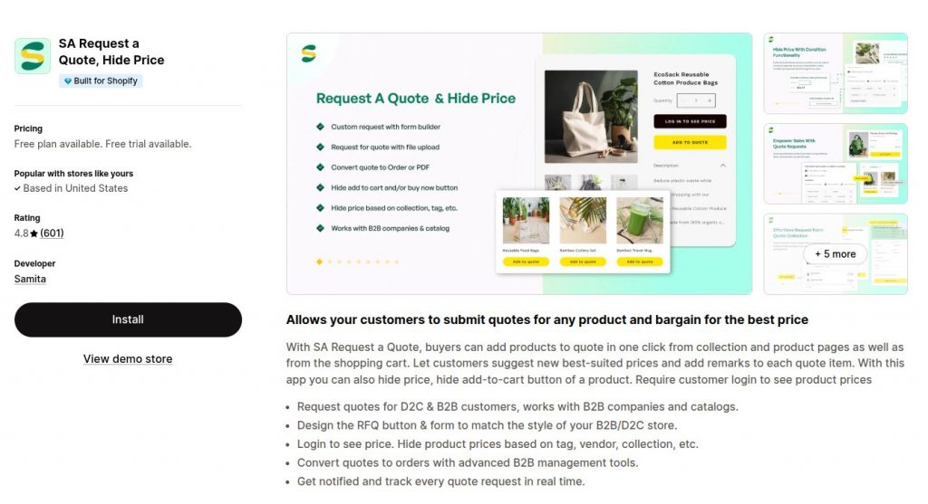 SA request for quotes