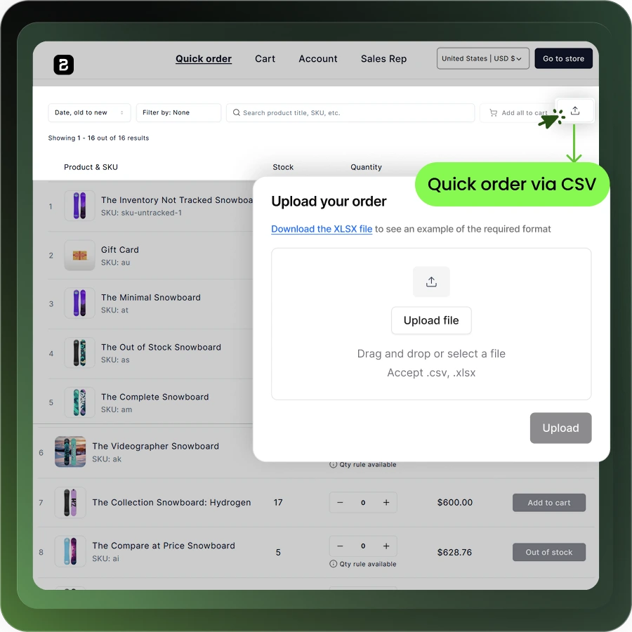 quick-order-csv