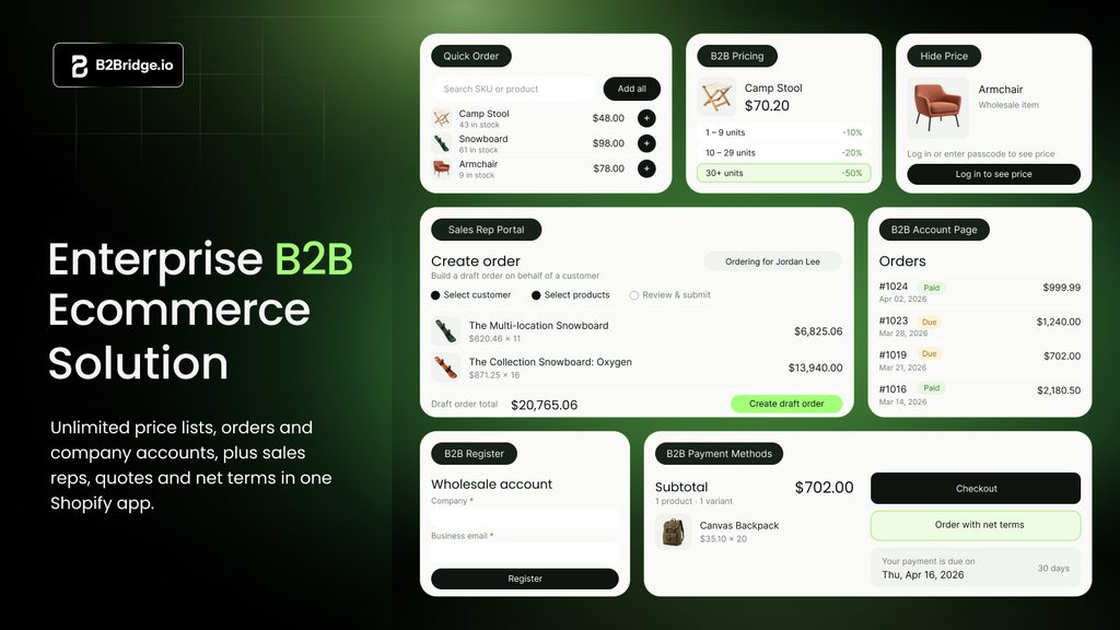 B2Bridge B2B Wholesale Platform