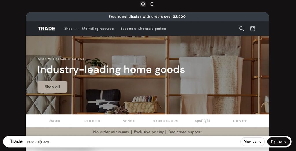 Trade B2B themes