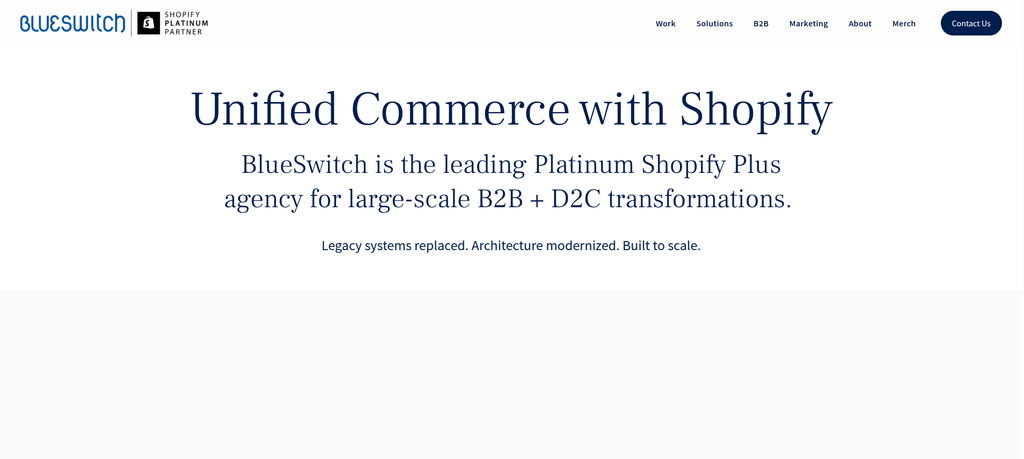 BlueSwitch for Modular B2B Ordering Features