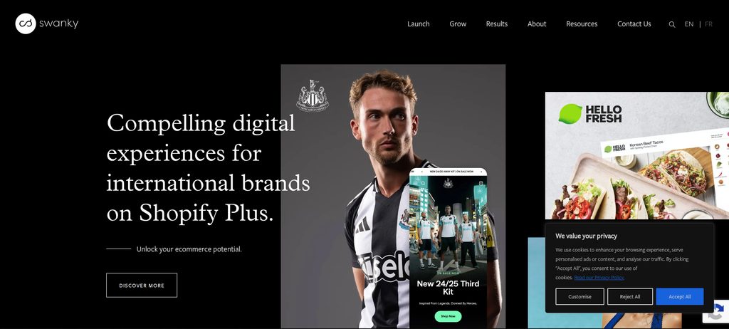 Swanky for International Brands Adding B2B