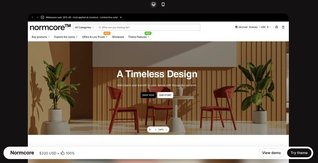 Normcore theme